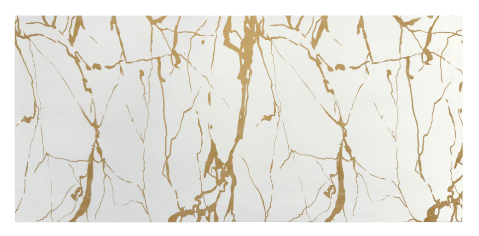 Blat de baie din compozit, Resing, 81 x 47 cm, grosime 2 cm, Calacatta Gold
